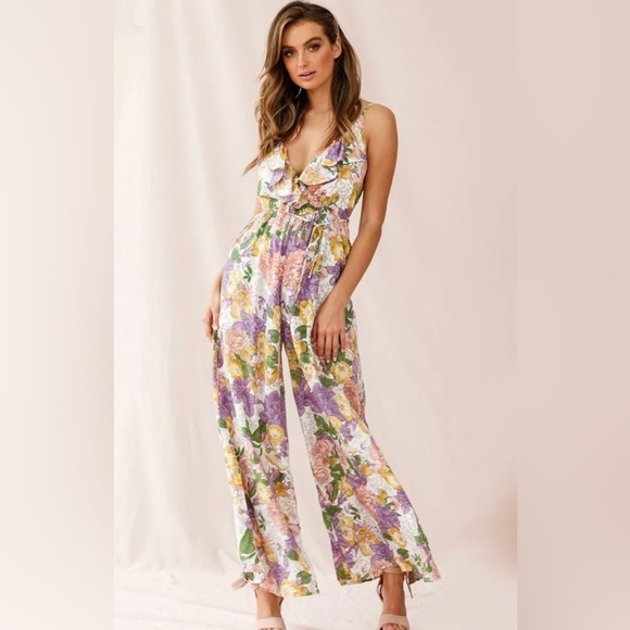 One & Only Floral Print Jumpsuit - Picture 1 of 11